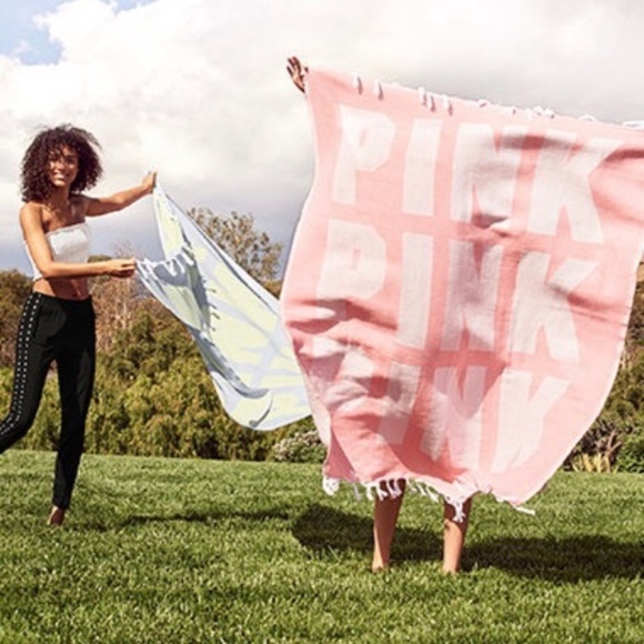 PINK Victoria's Secret Accessories - NWT Victoria’s Secret pink beach blanket